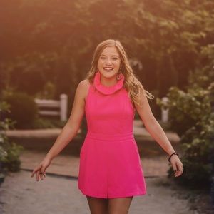 Womens Small Hot Pink Romper